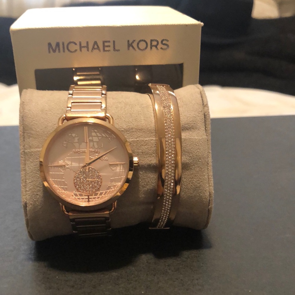Michael Kors watch and bracelet